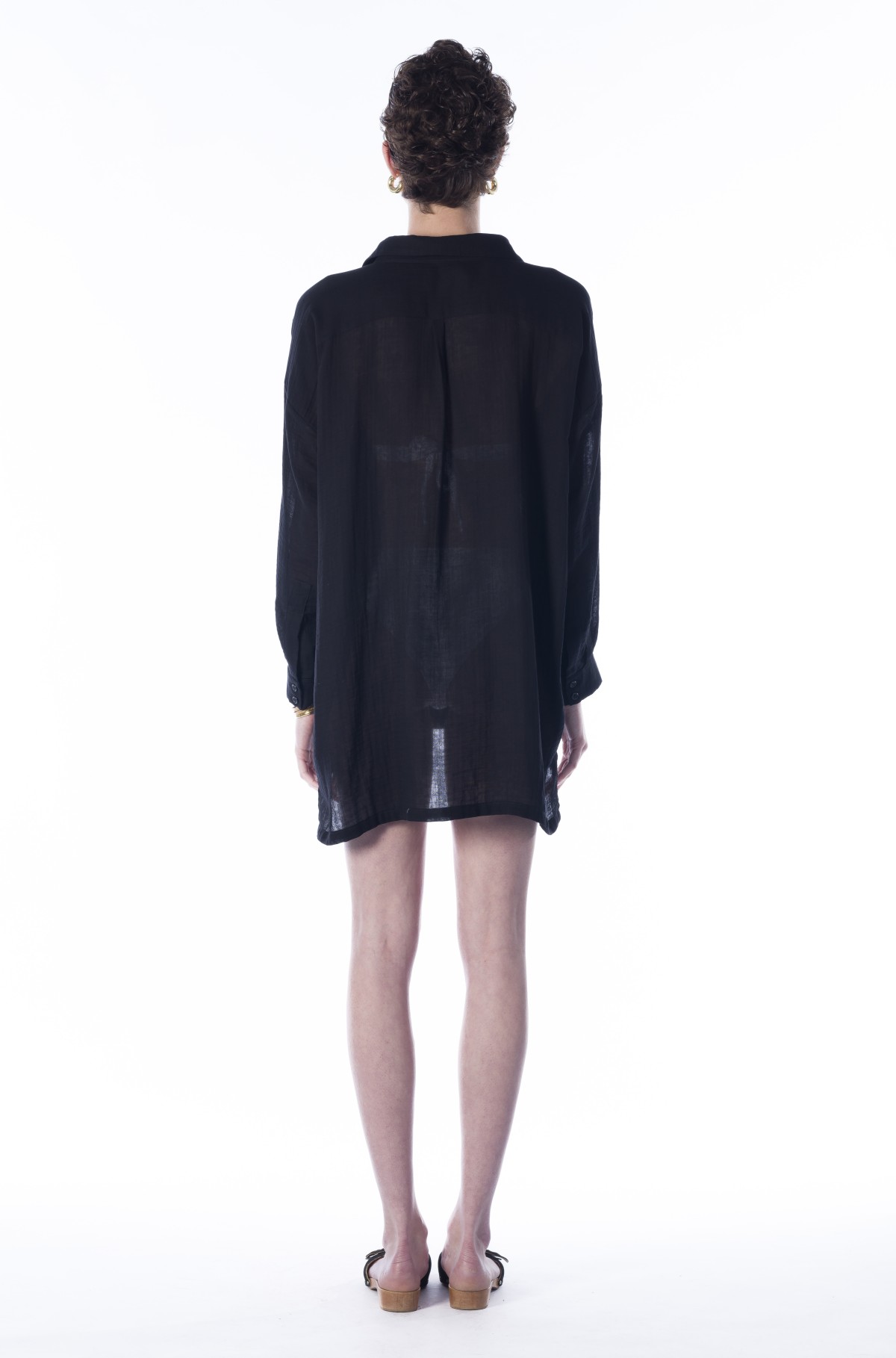 SIRENE EGEENNE Lotus Shirt Black