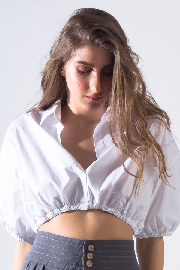 SIRENE EGEENNE Charis Top WHITE