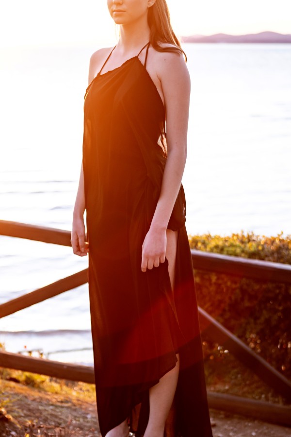 SIRENE EGEENNE Wrap- Kaftan Aphrodite BLACK